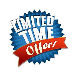 Limited Time Offer - Burst Badge Blue